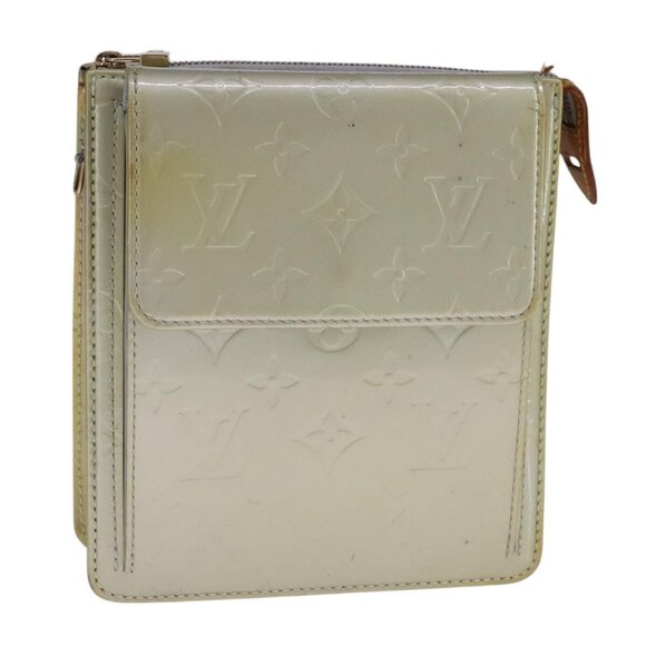 LOUIS VUITTON Monogram Vernis Motto Accessory Pouch Gris - Picture 1 of 16